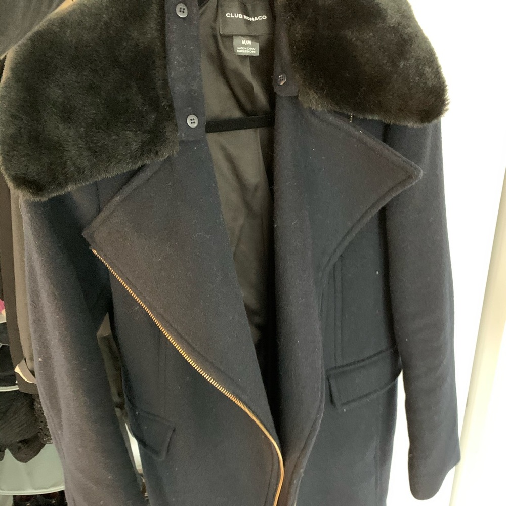 CLUB MONACO WOOL NAVY JACKET